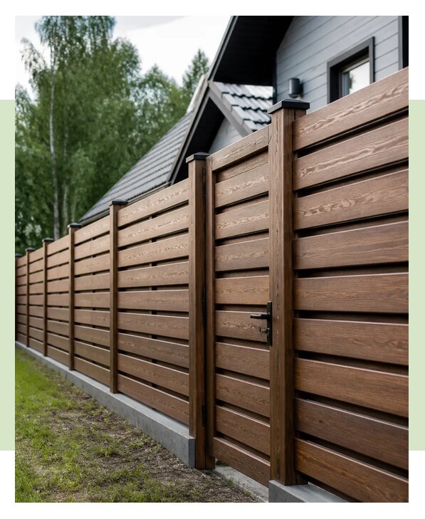 Декоративный деревянный забор в Шадринске по цене от 3619 р. | ЗаборЭксеперт-Шдр
